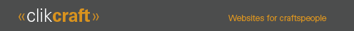Websites for craftspeople. Made easy.